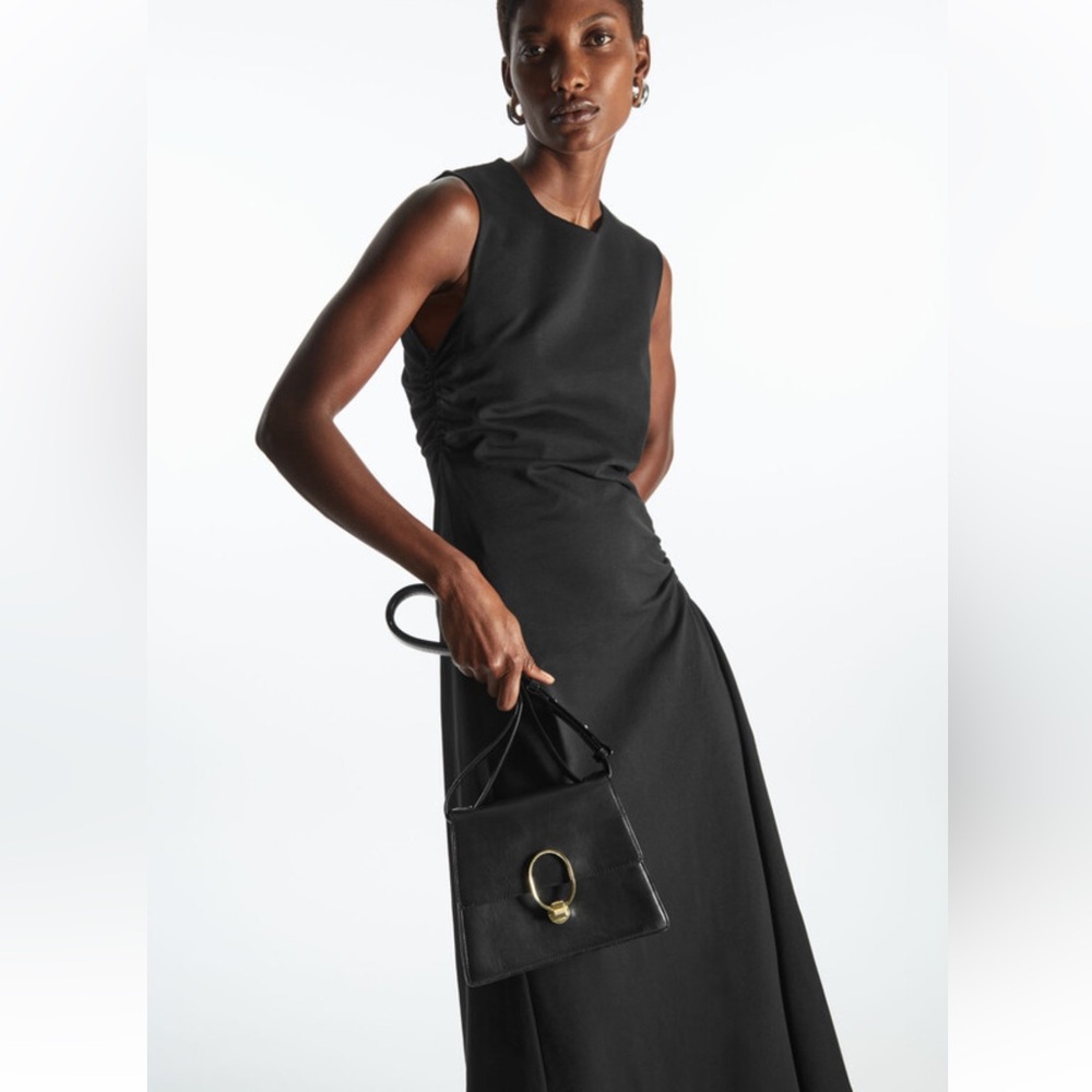 COS Gathered Midi Dress